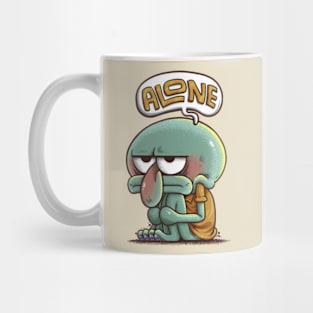 Squidward Alone Mug